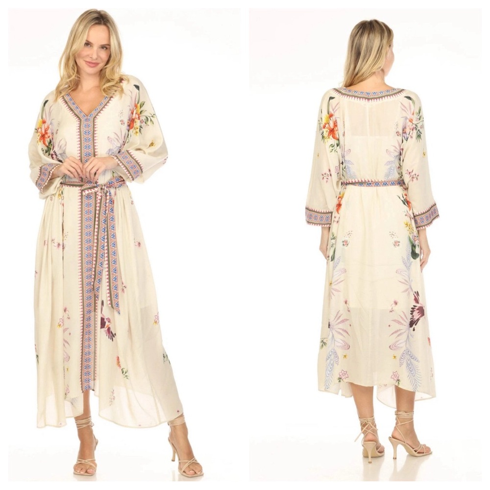 Johnny Was Jade Larissa Maxi Kaftan Dress